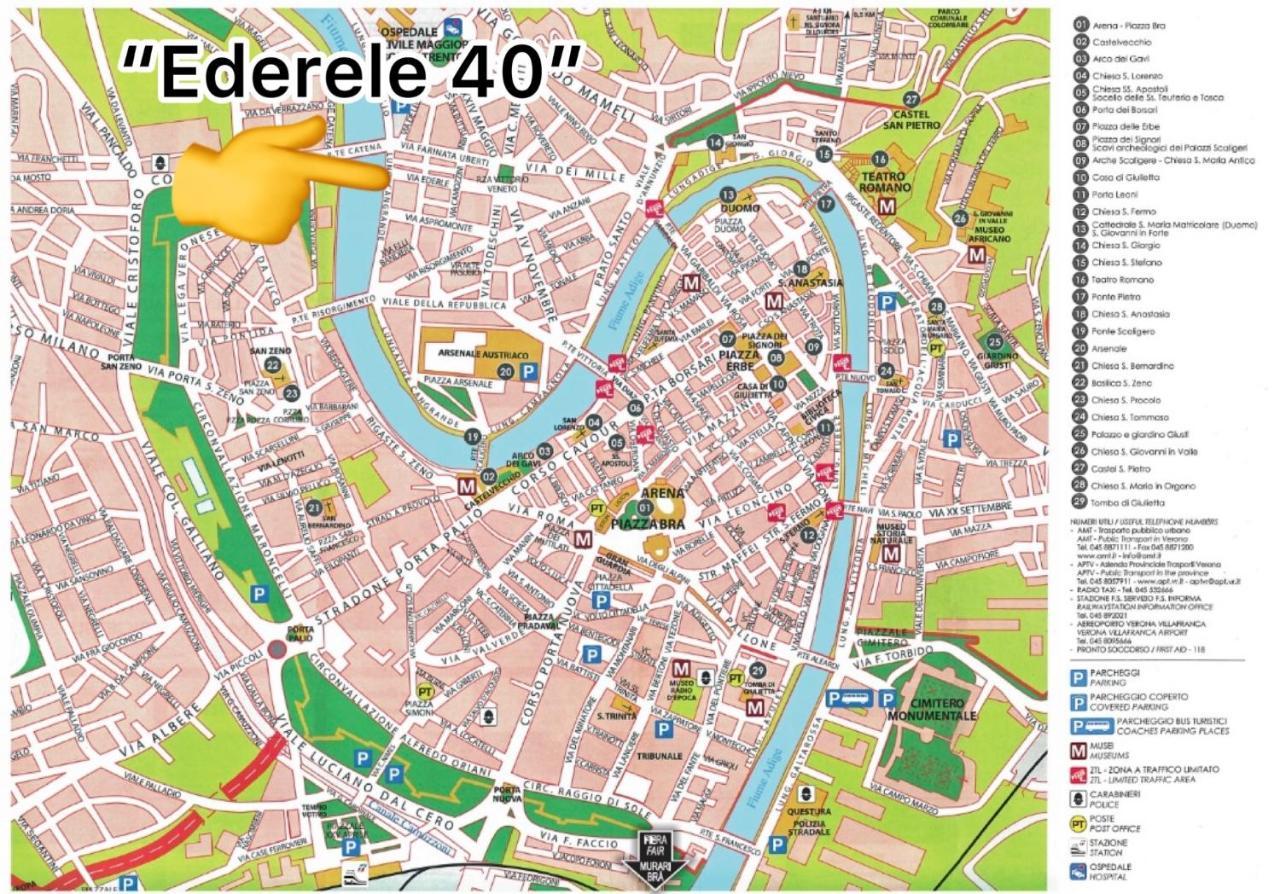 Ederle 40 Lejlighed Verona Eksteriør billede